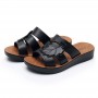 Hot Selling Leather Women's Slippers For Middle-Aged And Elderly Mothers, Comfortable, Wear-Resistant, Lightweight, And Elderly Sandals, Directly Sold And Distributed By Manufacturers