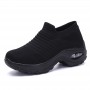 Cross Border Popular Large Size Women's Shoes, Air Cushioned Flying Woven Sports Shoes, Foot Covers, Fashionable Rocking Shoes, Casual Shoes, Socks, Shoes