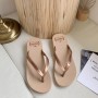 Slippers For Women Wearing Sloping Heels, Fashionable And Casual Summer Beach Shoes, Waterproof And Anti Slip Herringbone Indoor Slippers