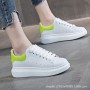 Women's Shoes  New Genuine Leather Casual Flat Bottom Small White Shoes Women's Versatile Spring Style Large Sizes 41-43 Women's Single Shoe Trend