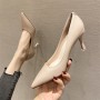 775-15  New Slim Heel Pointed High Heel Shoes For Women's Simple Commuting Outgoing High Heel Shoes Popular On The Internet Same Style