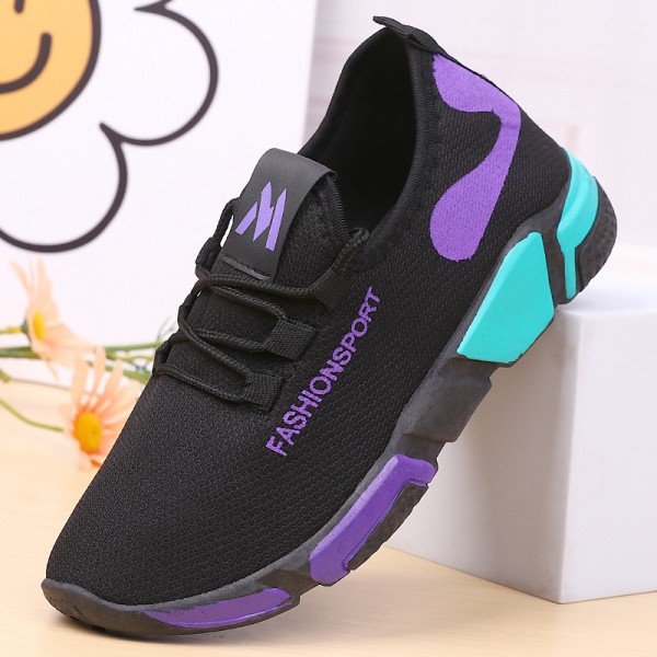 Manufacturer Of Old Beijing Cloth Shoes With Thickened Film, Women's Lace Up Canvas Shoes, Comfortable And Lightweight Sports Shoes