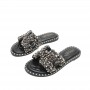 Classic Rhinestone Slippers For Women's Outerwear  New Ins Trend Summer Sandals Fashion Large Size 41-43