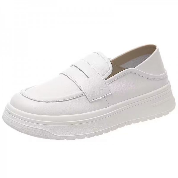 Nurse Shoes For Women With Soft Soles, Breathable And Non Tiring Feet, Non Slip Single Shoes, Spring And Autumn  New Thick Soled Medical Shoes, Small White Shoes